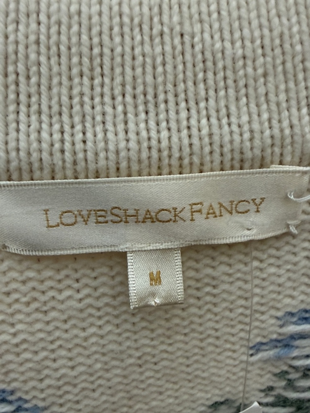 Love Shack Fancy Boscom Floral Cardigan Coquette Dew Drop Cream Multi Size Med - Picture 7 of 9
